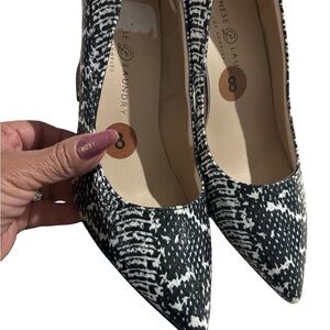 Chinese Laundry Monochrome Patterned Heels
